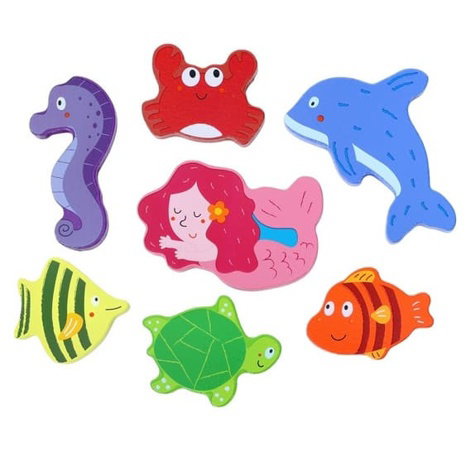 2Kids Toys Dřevěné puzzle Podvodní svět propojitelné