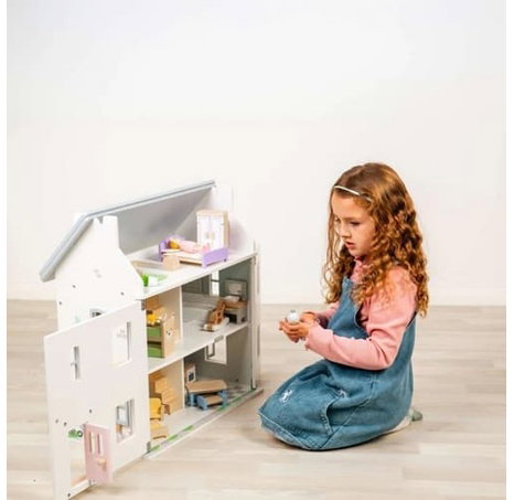 Bigjigs Toys Sada dřevěný nábytek do domečku pro panenky