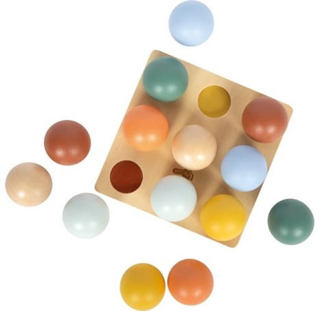 small foot Montessori třídicí hra s míčky