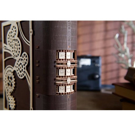 Ugears 3D dřevěné mechanické puzzle Kniha tajemství
