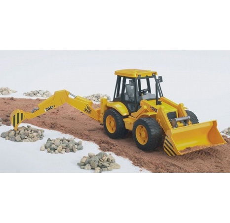 Bruder 2428 Traktor JCB - čelní nakladač + bagr