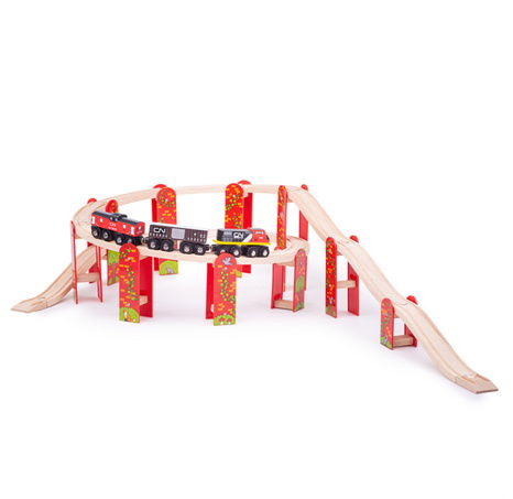 Bigjigs Rail Víceúrovňový set kolejí