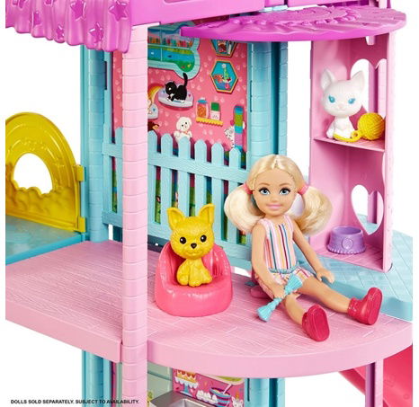 Barbie Chelsea dům se skluzavkou