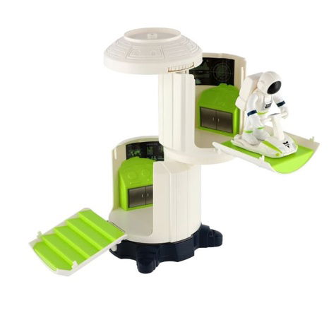 Vesmírná stanice + astronaut