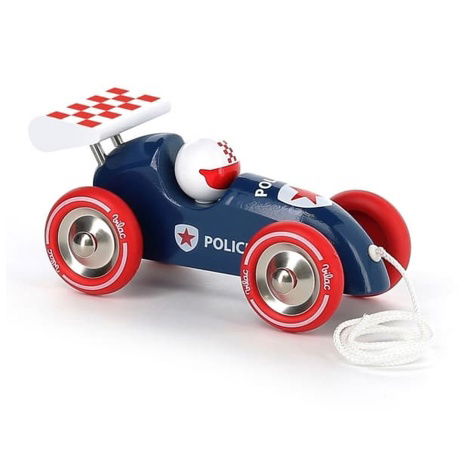 Vilac Pulling Rennwagen mit Polizeiflügel