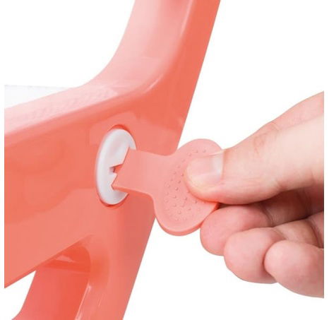 Schůdky se sedátkem k toaletě oranžové