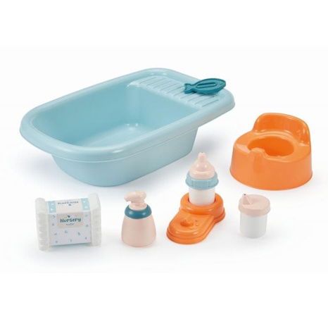 Kinderwanne, Töpfchen und mehr für Puppe, 32 cm