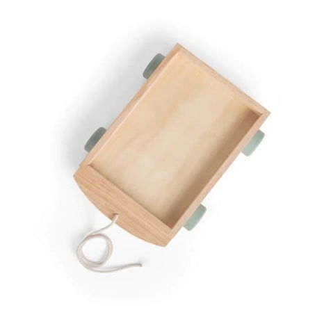 Bigjigs Toys Vozík s dřevěnými kostkami