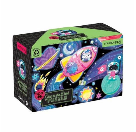 Mudpuppy Puzzle Space Dreams - leuchtet im Dunkeln 100 Teile