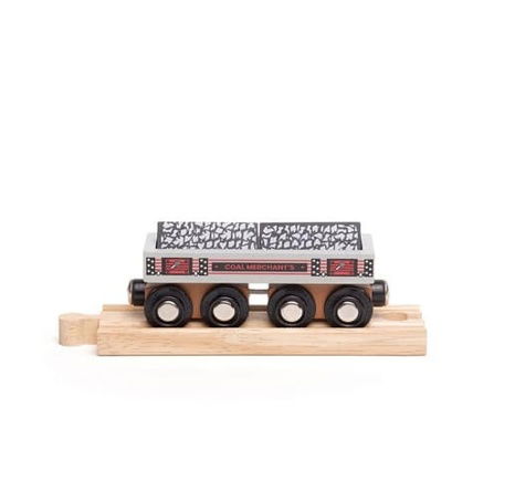 Bigjigs Rail Langer Kohlewagen + 2 Gleise
