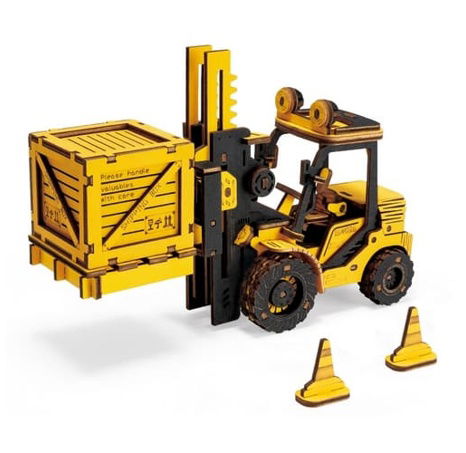 RoboTime 3D-Holzpuzzle Gabelstapler