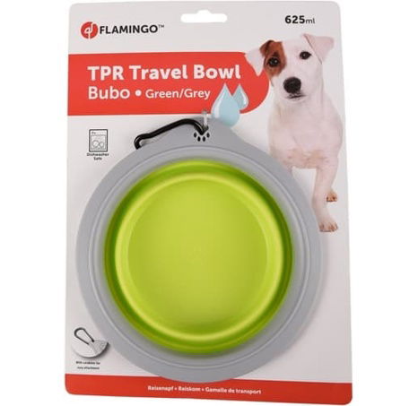 Flamingo Cestovní miska silikonová zeleno/šedá 625ml