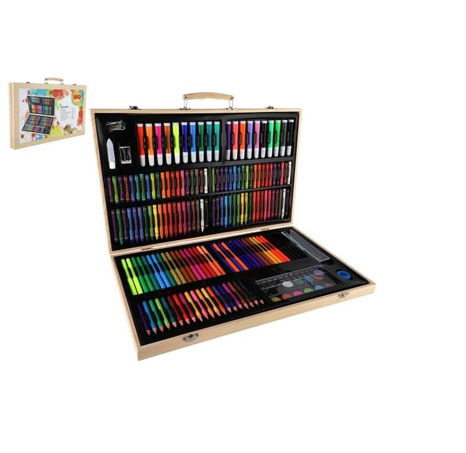 Sada na malování 180ks v dřevěném kufříku