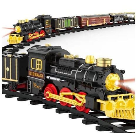 Parní vlak se světlem a zvuky