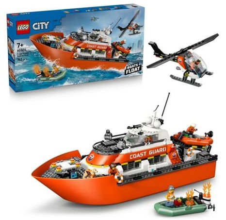 LEGO® CITY 60504 Záchranný člun pobřežní hlídky a vrtulník