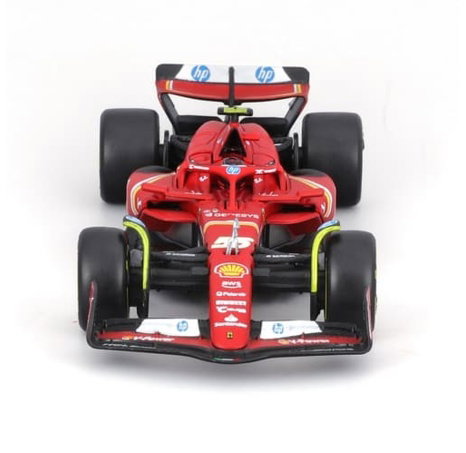 Bburago - RACE Formule F1 v dekorativním boxu, Ferrari SF-24 (2024), # 55 Carlos Sainz, 1:43