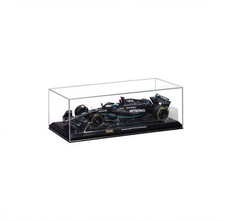 Bburago - RACE F1 v dekorativním boxu, Mercedes-AMG Petronas W14 E (2023), #63 George Russell, 1:24