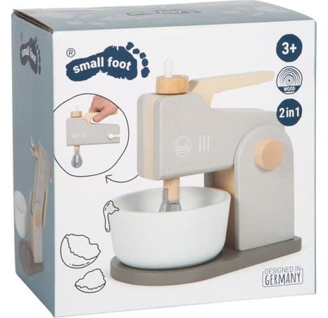 small foot Dřevěný kuchyňský robot 2 v 1  Tasty šedý
