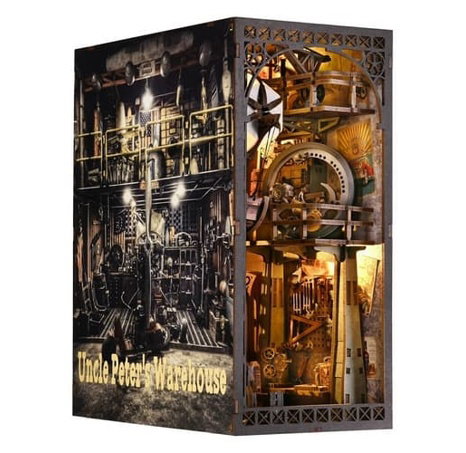 2Kids Toys 3D skládačka Zarážka na knihy Miniatura domečku Strýčkovo skladiště