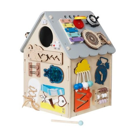 2Kids Toys Activity board Domeček šedý