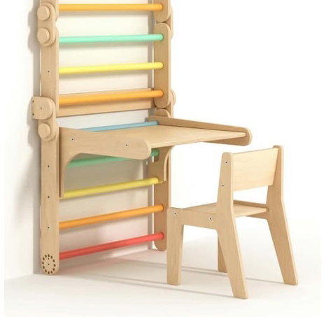 BusyKids Dřevěná odnímatelná deska pro žebřiny