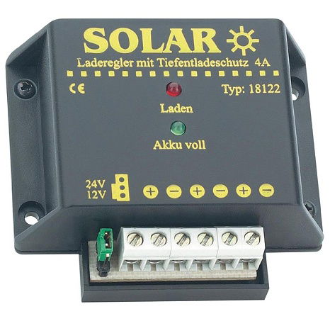 Solární regulátor nabíjení 12/24 V/4 A