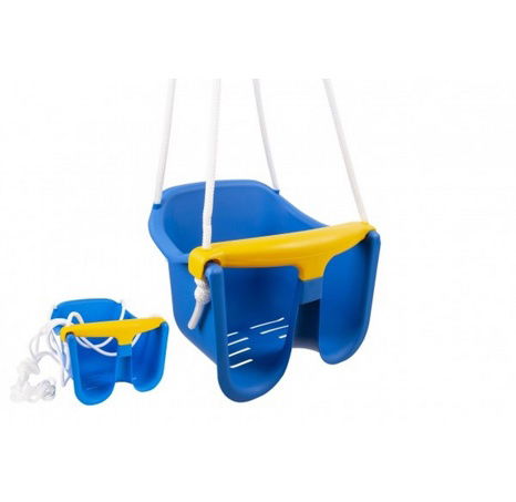 Houpačka Baby modrá plast 30x23x28 cm