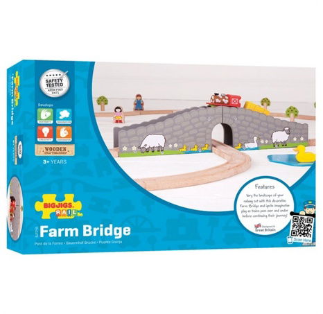 Bigjigs Rail Farma most s tunelem