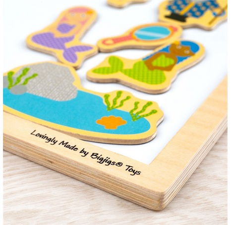 Bigjigs Toys Dřevěná magnetická tabule