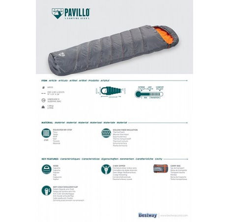 Spací pytel Bestway Hiberhide 5, 230x80cm (60cm)