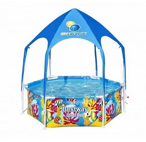 Splash-in-Shade Pool mit Überdachung Bestway 183 x 51cm