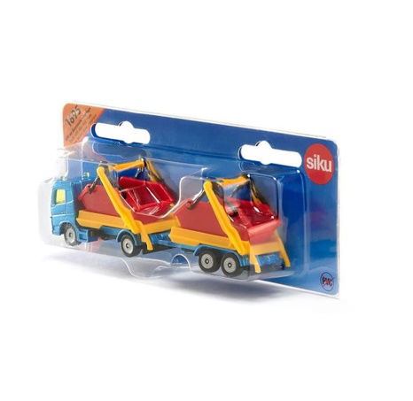 SIKU Blister 1695 - nákladní auto s korbou a vlekem