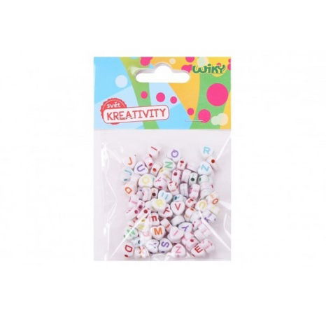 Perlen 12 g farbig Alphabet