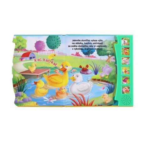 Zvuková knížka Zvířátka na farmě Objevuj zvuky CZ verze 19x19,5cm