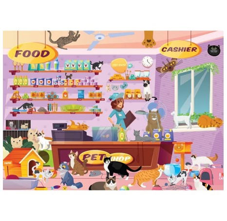 Brain Tree Puzzle Obchod s mazlíčky 500 dílků