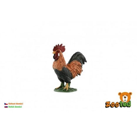 Hahn - Huhn nach Hause zooted Kunststoff 5cm in Tasche
