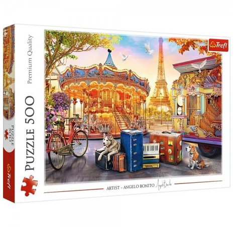 Puzzle Prázdniny v Paříži 500 dílků v krabici