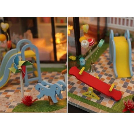 Dvěděti miniatura domečku Roztomilá vila