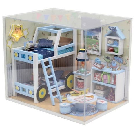 Dvěděti miniatura domečku Charlesův pokoj