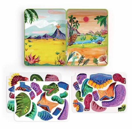 Mudpuppy Magnetická stavebnice Dino Mix-Up