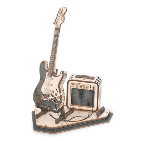 RoboTime 3D Puzzle E-Gitarre aus Holz