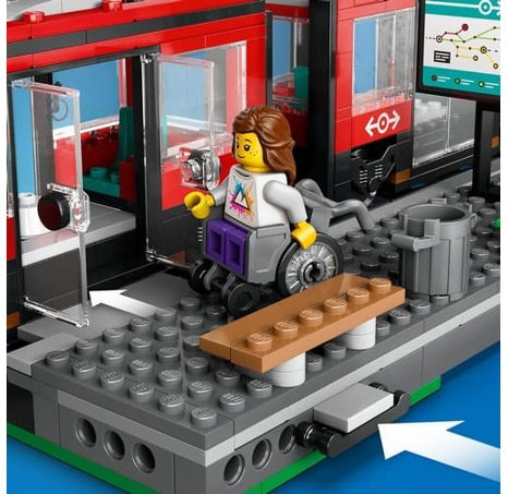 Lego 60423  Tramvaj a zastávka v centru města