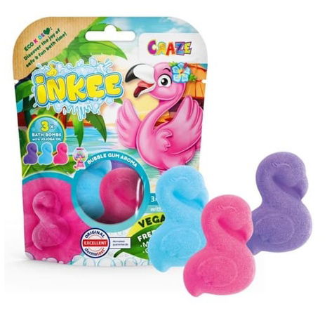 INKEE - Šumivá bomba do vany - Plameňák