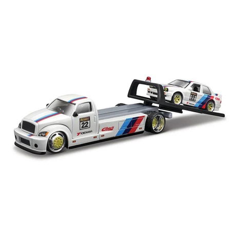 Maisto - Design Elite Transport, Maisto Pritsche + 1988 BMW M3, 1:64