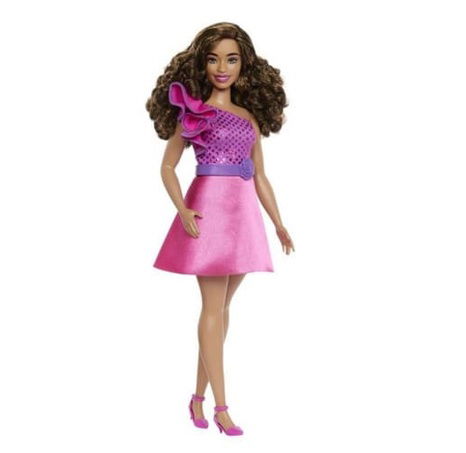 Barbie MODEL - Glänzendes Kleid mit Rüsche