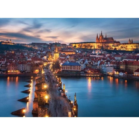 Prag bei Nacht 1000 Stück