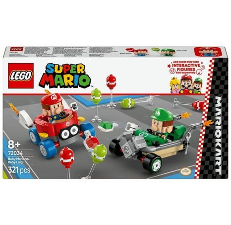 LEGO® Super Mario™ 72034 Mario Kart™ – Baby Mario vs. Baby Luigi