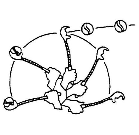 Flamingo Vrhač tenisových míčků 65cm