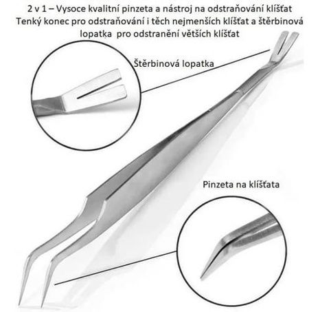 VET'S BEST Pinzeta na klíšťata 2v1