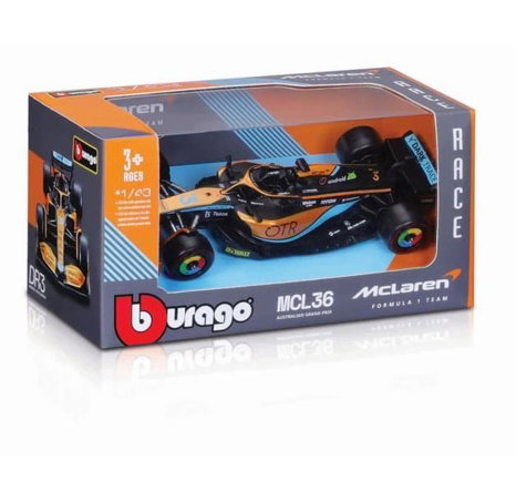Bburago 1:43 RACE Formel F1 (2023) MIX Display 24tlg.